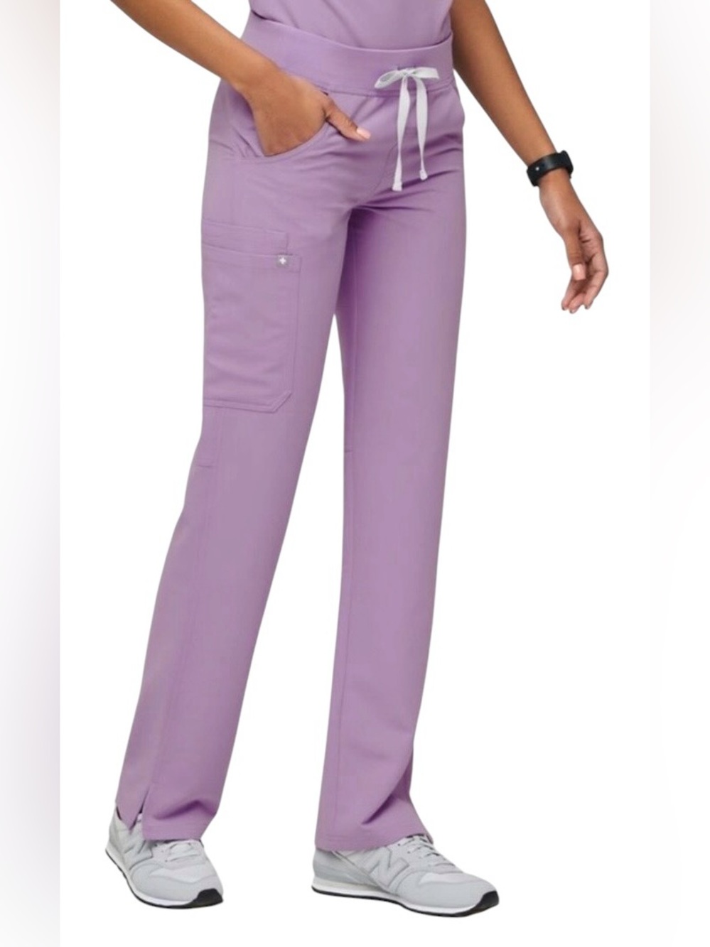 💜FIGS Kade Cargo Scrub Pants. Limited edition-Lavender Dew. Size-Med-Petite. EUC